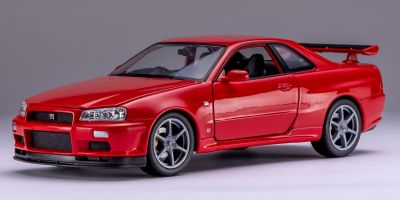 WELLY 1/24 ニッサン スカイライン GT-R (R34) レッド  [No.WE24108R]