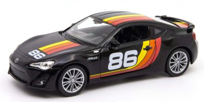 WELLY 1/34-1/39 トヨタ 86 No,86 ブラック(イエロー/オレンジ/レッドライン) (プルバックシリーズ)  [No.WE43669S1BK]