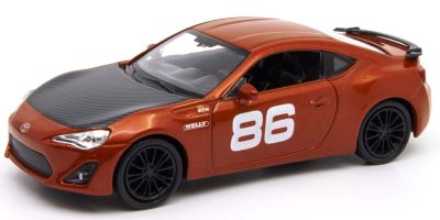 WELLY 1/34-1/39 トヨタ 86 No,86 マットオレンジ (ブラックエンジンフード) (プルバックシリーズ)  [No.WE43669S2OR]