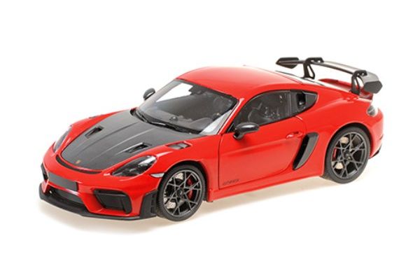 MINICHAMPS 1/18 ポルシェ ケイマン GT4 RS 2024 レッド/ヴァイザッハパッケージ  [No.110062120]