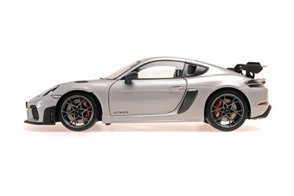 MINICHAMPS 1/18 ポルシェ ケイマン GT4 RS 2024 シルバーメタリック/ヴァイザッハパッケージ  [No.110062122]