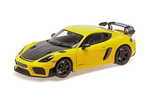 MINICHAMPS 1/18 ポルシェ ケイマン GT4 RS 2024 イエロー/ヴァイザッハパッケージ  [No.110062124]