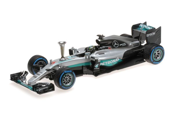 MINICHAMPS 1/18scale MERCEDES AMG PETRONAS F1 W07 HYBRID – ROSBERG – SINDELFINGEN DEMONSTRATION RUN WORLD CHAMPION 2016  [No.110161006]