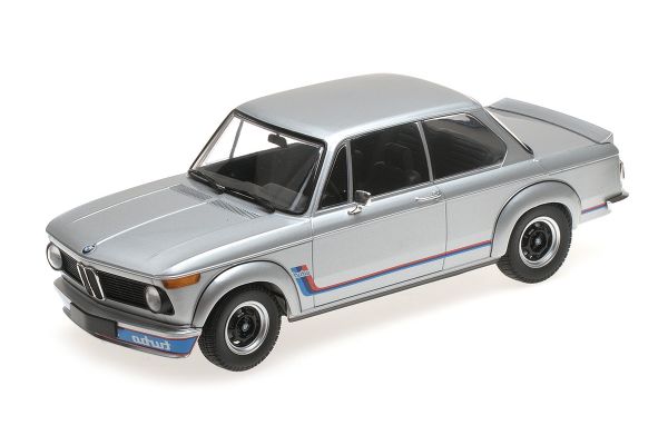 MINICHAMPS 1/18scale BMW 2002 TURBO – 1973 – SILVER  [No.155026201]
