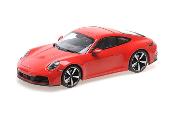MINICHAMPS 1/18 ポルシェ 911 (992.2) カレラ クーペ 2024 レッド  [No.155064020]