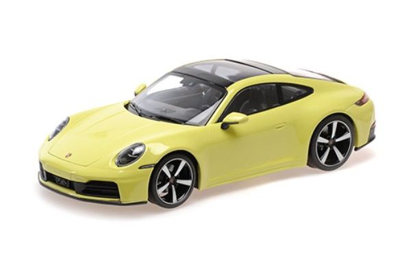 MINICHAMPS 1/18 ポルシェ 911 (992.2) カレラ クーペ 2024 イエローメタリック  [No.155064021]