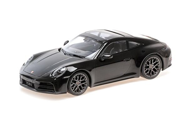 MINICHAMPS 1/18 ポルシェ 911 (992.2) カレラ クーペ 2024 ブラックメタリック  [No.155064022]