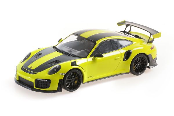 MINICHAMPS 1/18scale Porsche 911 (991.2) GT2RS 2018 Weissach Package Green / Black Magnesium Wheels  [No.155068300]