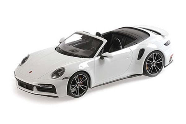 MINICHAMPS 1/18scale Porsche 911 (992) Turbo S Cabriolet 2020 White Metallic  [No.155069080]
