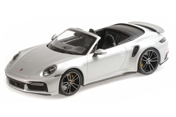 MINICHAMPS 1/18scale Porsche 911 (992) Turbo S Cabriolet 2020 Silver  [No.155069082]