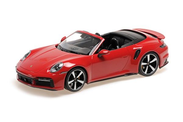MINICHAMPS 1/18 ポルシェ 911 (992) ターボ S カブリオレ 2020 レッド  [No.155069084]