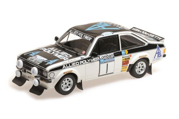 MINICHAMPS 1/18scale FORD RS 1800 ? ALLIED POLYMER GROUP ? M?KINEN/LIDDON ? WINNERS LOMBARD RAC RALLY 1975  [No.155758701]