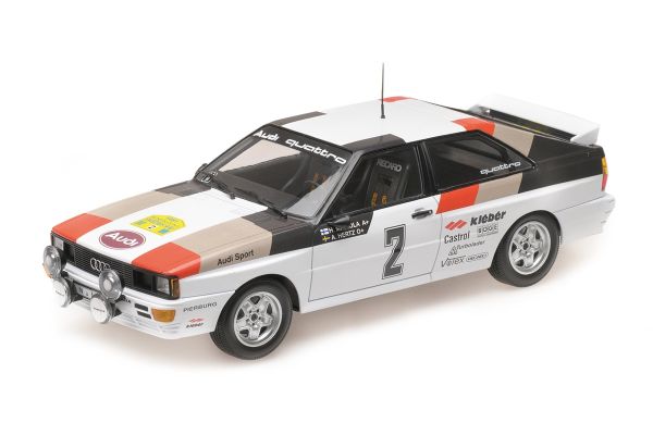 MINICHAMPS 1/18scale AUDI QUATTRO – AUDI SPORT – MIKKOLA/HERTZ – WINNERS INTERNATIONAL SWEDISH RALLY 1981  [No.155811102]