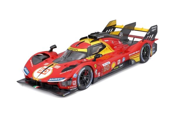Bburago 1/18scale Ferrari 499P Le Mans 2024 Winner No.50 Clear Case  [No.18-16312R]