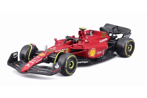 Bburago 1/43scale Scuderia Ferrari F1-75 (2022) No,55 C. Sainz (with driver)  [No.18-36831S1]