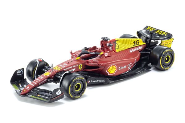 Bburago 1/43 スクーデリア フェラーリ F1-75(2022)  イタリアGP 75th ANIV スペシャルカラー No.16, C.ルクレール  [No.18-36832L75]