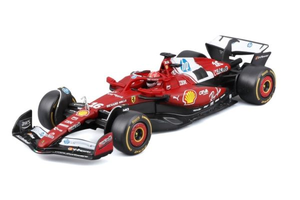 Bburago 1/43 フェラーリ SF-25 2025  No,16 C.ルクレール ドライバー付  [No.18-36852L]