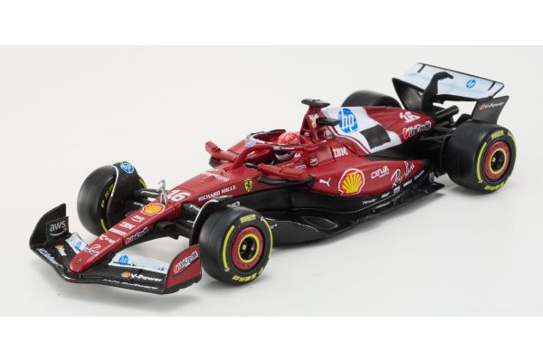 Bburago 1/43 フェラーリ SF-25 2025  No,16 C.ルクレール ドライバー付  [No.18-36852L]