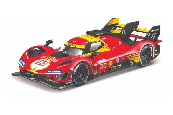 Bburago 1/43 フェラーリ 499P ル・マン 2024 ウィナー No,50 クリアケース  [No.18-36316]