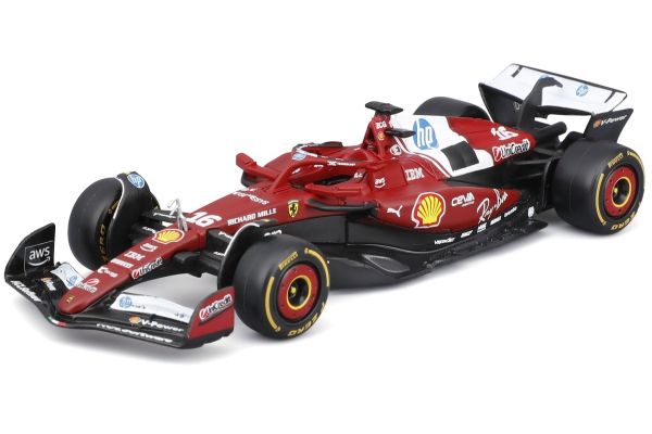 Bburago 1/43 フェラーリ SF-25 2025  No,16 C.ルクレール ウィンドウボックス  [No.18-36853L]