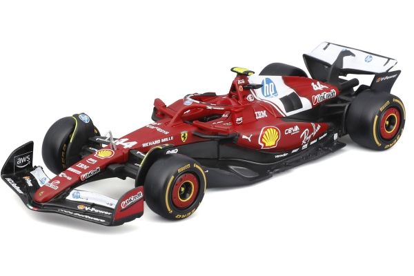 Bburago 1/43 フェラーリ SF-25 2025  No,44 L.ハミルトン ウィンドウボックス  [No.18-36853H]