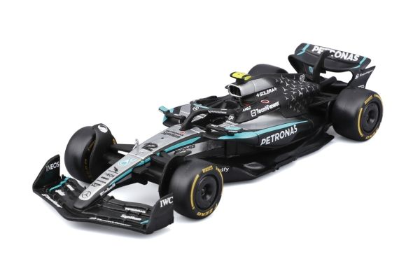 Bburago 1/43 メルセデス-AMG ペトロナス F1チーム W16(2025) オーストラリアGP No,12 A.K.アントネッリウィンドウボックス  [No.BUR38237A]