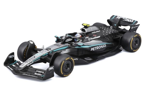 Bburago 1/43 メルセデス-AMG ペトロナス F1チーム W16(2025) オーストラリアGP No,12  A.K.アントネッリ ドライバー付  [No.BUR38238A]