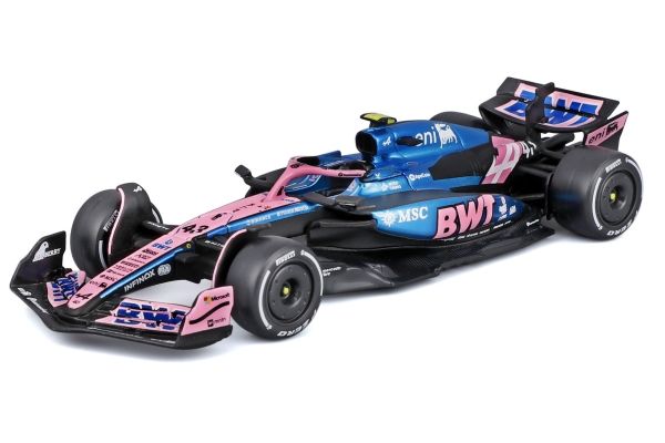 Bburago 1/43 BWTアルピーヌ A525 2025 モナコGP No,43F.コラピント ウィンドウボックス  [No.BUR38257C]