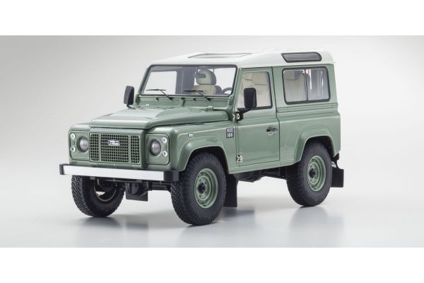 販売終了: KYOSHO 1/18 Land Rover Defender 90 Heritage Grasmere Green [No.KS08901GGR]