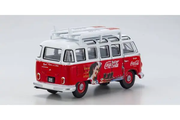 京商 ミニカー | OXFORD 1/76 VW T1 バス サーフボード付 コカ・コーラ