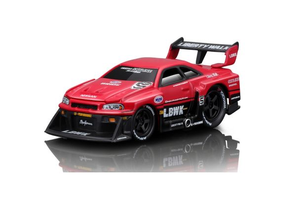 MAISTO 1/64 MM Liberty Walk 1999 ニッサン スカイライン GT-R R34 レッド/ブラック  [No.MS15566RBK]