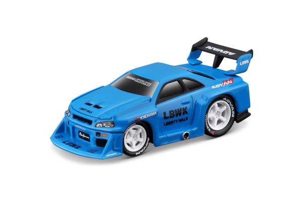 MAISTO 1/64 MM リバティウォーク 1999 スカイライン GT-R R34 ブルー  [No.MS15607]