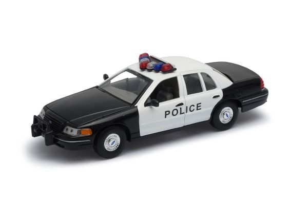 WELLY 1/24scale Ford Crown Victoria police car  Black / White   [No.WE22082PC]
