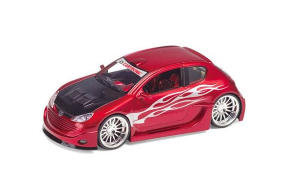 WELLY 1/24scale Peugeot 206 tuning Metallic Red [No.WE22486R]