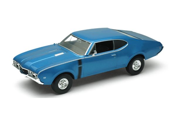 WELLY 1/24scale OLDSMOBILE 442 1968 Blue  [No.WE24024BL]