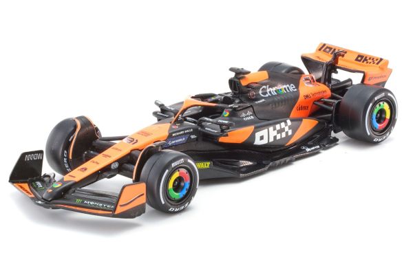 Bburago 1/43 マクラーレン F1 チーム MCL38 マイアミGP 2024 No,81 O.ピアストリ ウィンドウボックス  [No.18-38214PMIA]