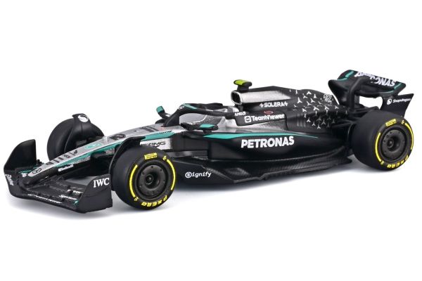 Bburago 1/64 メルセデス-AMG ペトロナス F1チーム Team W16 2025 オーストラリアGP No,12 K.アントネッリ クリアケース/ドライバー無  [No.BUR58008A]