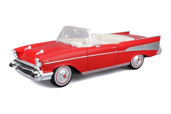 MAISTO 1/18 シボレー ベルエア 1957 レッド  [No.MS31476R]