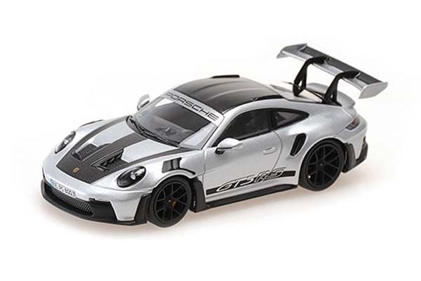 MINICHAMPS 1/43scale Porsche 911 (992) GT3RS 2022 Silver/Black Wheels  [No.410062106]