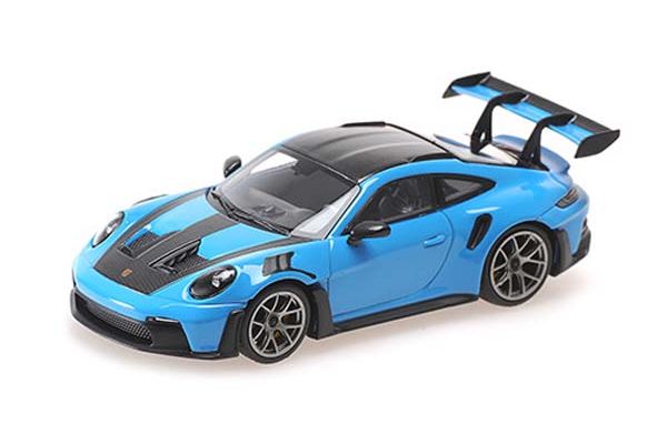 MINICHAMPS 1/43scale Porsche 911 (992) GT3RS 2024 Blue/Dark Silver Wheels  [No.410062107]