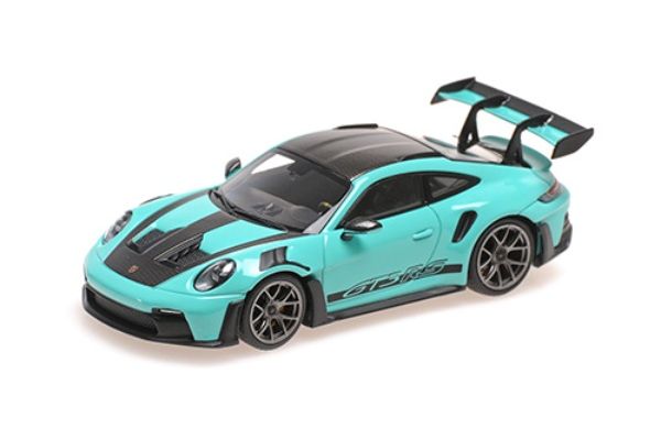 MINICHAMPS 1/43scale Porsche 911 (992) GT3RS 2024 Green/Dark Silver Wheels  [No.410062109]