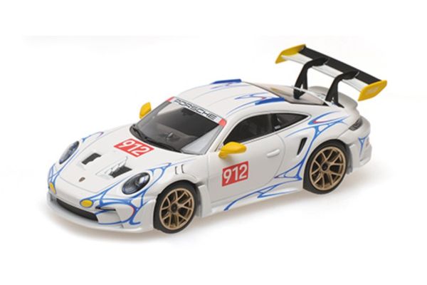 MINICHAMPS 1/43 ポルシェ 911 (992) GT3RS 2023 ホワイト/イエローデコレーション  [No.410062116]