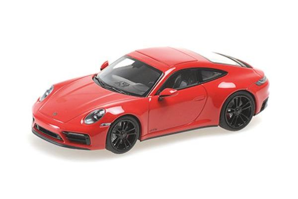MINICHAMPS 1/43scale Porsche 911 (992) Carrera 4 GTS 2019 Red  [No.410063000]