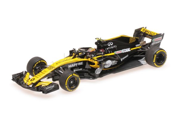 MINICHAMPS 1/43scale RENAULT SPORT FORMULA ONE TEAM RS18 - CARLOS SAINZ JR. - 2018  [No.417180055]