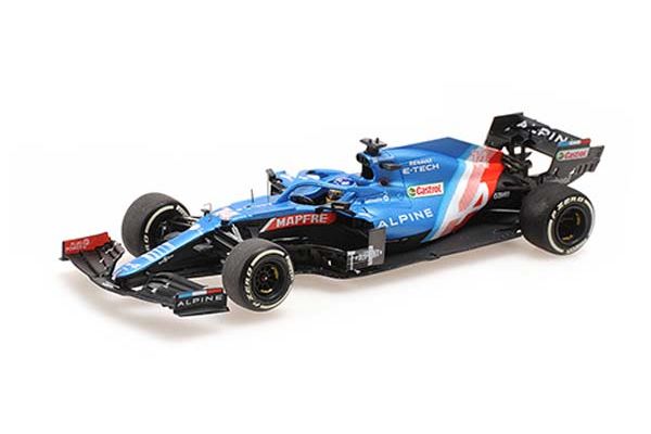 MINICHAMPS 1/43 アルピーヌ F1 チーム A521 フェルナンド・アロンソ ハンガリーGP 2021  [No.417211214]