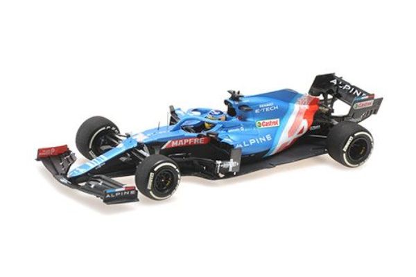 MINICHAMPS 1/43 アルピーヌ F1 チーム A521 フェルナンド・アロンソ カタールGP 2021  [No.417212114]