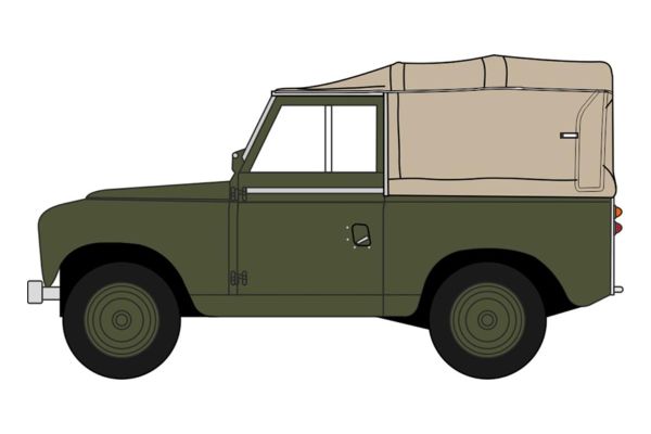 OXFORD 1/43scale Land Rover Series II SWB with canopy REME  [No.OX43LR2S006]