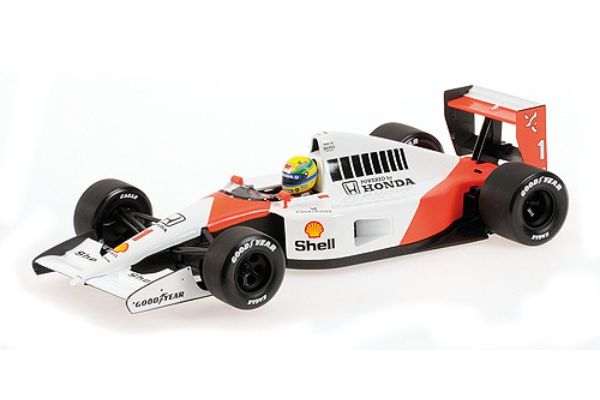 MINICHAMPS 1/18 マクラーレン ホンダ MP4/6 アイルトン･セナ メキシコGP 1991 ライドオン ジャン･アレジフィギュア 付  [No.540911828]