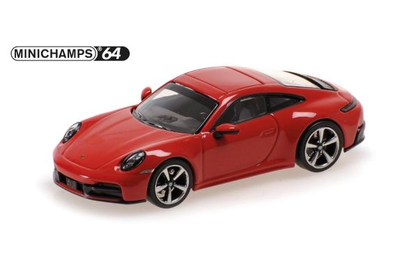 MINICHAMPS 1/64 ポルシェ 911 (992.2) カレラ 2025 レッド  [No.640064020]