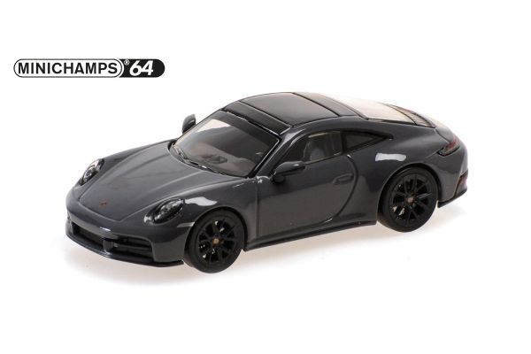 MINICHAMPS 1/64 ポルシェ 911 (992.2) カレラ 2025 グレー  [No.640064021]
